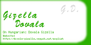 gizella dovala business card